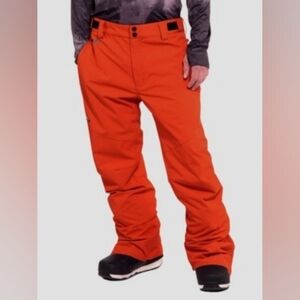 Men’s Bright Orange Snowboarding Pants